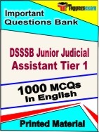 DSSSB Junior Judicial Assistant Tier 1  Book in English - Objective MCQ