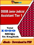 DSSSB Junior Judicial Assistant Tier 1 PDF Book In English - MCQ / Objective Questions