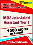 DSSSB Junior Judicial Assistant Tier 1  Book in Hindi - Objective MCQ