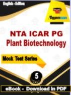 NTA ICAR PG Plant Biotechnology Test  PDF Book In English - Practice Set