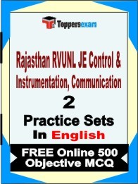 Rajasthan RVUNL JE Control & Instrumentation, Communication Book in English - Question Paper / Practice Set