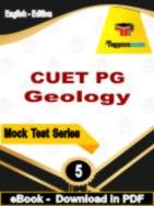 CUET PG Geology Test PDF Book In English - Practice Set
