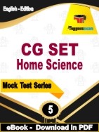 CG SET Home Science PDF Book In English - Practice Set