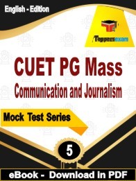 CUET PG Mass Communication and Journalism PDF Book In English - Practice Set