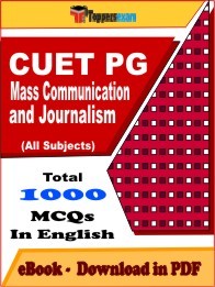 CUET PG Mass Communication and Journalism PDF Book In English - MCQ / Objective Questions