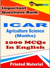 ICAR Agriculture Science (Maths) Exam Important Question Bank Papers (Book) in English