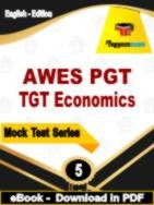 AWES PGT TGT Economics Test PDF Book In English - Practice Set