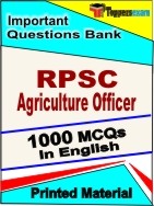 RPSC Agriculture Officer  Book in English - Objective MCQ