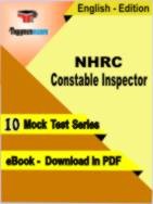 NHRC Constable Inspector Test PDF Book In English - Mock Test/Practice Set