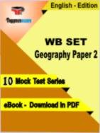 WB SET Geography Paper 2 Test PDF Book In English - Mock Test/Practice Set