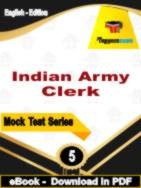 Indian Army Clerk Test  PDF Book In English - Practice Set