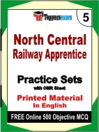 North Central Railway Apprentice Book in English - Mock Test / Practice Set