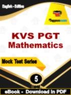 KVS PGT Mathematics Test  PDF Book In English - Practice Set