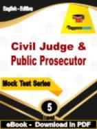 Civil Judge & Public Prosecutor Test PDF Book In English - Practice Set