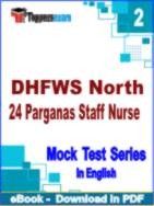 DHFWS North 24 Parganas Staff Nurse Test PDF Book In English - Question Paper