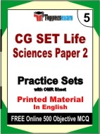CG SET Life Sciences Paper 2 Book in English - Mock Test / Practice Set
