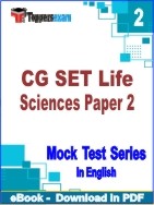 CG SET Life Sciences Paper 2 PDF Book In English - Question Paper
