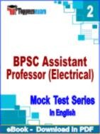 BPSC Assistant Professor (Electrical) Test PDF Book In English - Question Paper