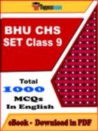 BHU CHS SET Class 9 PDF Book In English - MCQ / Objective Questions