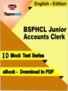 BSPHCL Junior Accounts Clerk Test PDF Book In English - Mock Test/Practice Set