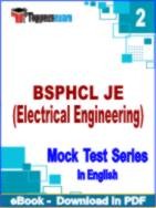 BSPHCL JE (Electrical Engineering) Test PDF Book In English - Practice Set