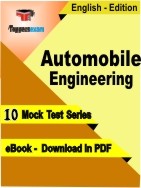 Automobile Engineering PDF Book In English - Mock Test/Practice Set