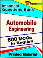 Automobile Engineering Book in English - Objective MCQ