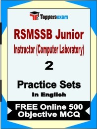 RSMSSB Junior Instructor (Computer Laboratory) Book in English - Question Paper / Practice Set