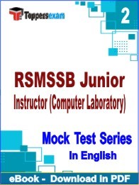 RSMSSB Junior Instructor (Computer Laboratory) PDF Book In English - Question Paper