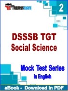 DSSSB TGT Social Science PDF Book In English - Question Paper