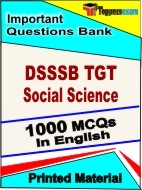 DSSSB TGT Social Science Book in English - Objective MCQ
