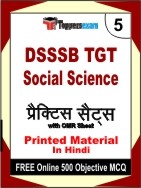 DSSSB TGT Social Science Book in Hindi - Mock Test / Practice Set