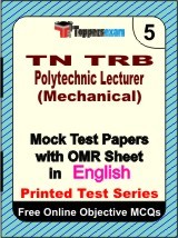 TN TRB Polytechnic Lecturer (Mechanical) Exam Mock Test Papers (Book) in English