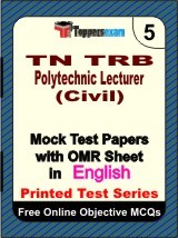 TN TRB Polytechnic Lecturer (Civil) Exam Mock Test Papers (Book) in English