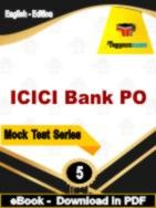 ICICI Bank PO Test PDF Book In English - Practice Set