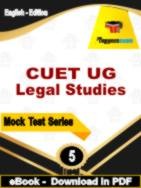 CUET UG Legal Studies Test PDF Book In English - Practice Set