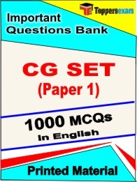 CG SET Paper 1 Book in English - Objective MCQ