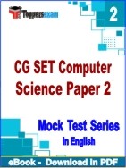CG SET Computer Science Paper 2 PDF Book In English - Question Paper