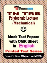 TN TRB Polytechnic Lecturer (Mechanical) Exam Mock Test Papers (Book) in English