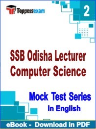 SSB Odisha Lecturer Computer Science PDF Book In English - Question Paper