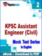 KPSC Assistant Engineer (Civil) Test PDF Book In English - Question Paper