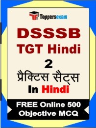 DSSSB TGT Hindi Book in Hindi - Question Paper / Practice Set