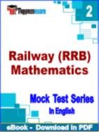 Railway (RRB) Mathematics Test PDF Book In English - Question Paper