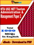 NTA UGC NET Tourism Administration & Management Paper 2 PDF Book In English - MCQ / Objective Questions