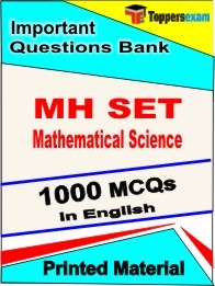 MH SET Mathematical Science Book in English - Objective MCQ
