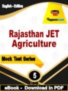 Rajasthan JET Agriculture Test  PDF Book In English - Practice Set