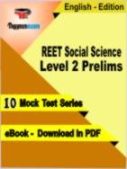 REET Social Science Level 2 Prelims Test PDF Book In English - Mock Test/Practice Set