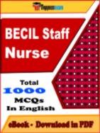 BECIL Staff Nurse PDF Book In English - MCQ / Objective Questions