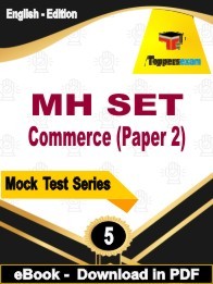 MH SET Commerce Paper 2 PDF Book In English - Practice Set
