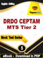DRDO CEPTAM MTS Tier 2 Test PDF Book In English - Practice Set